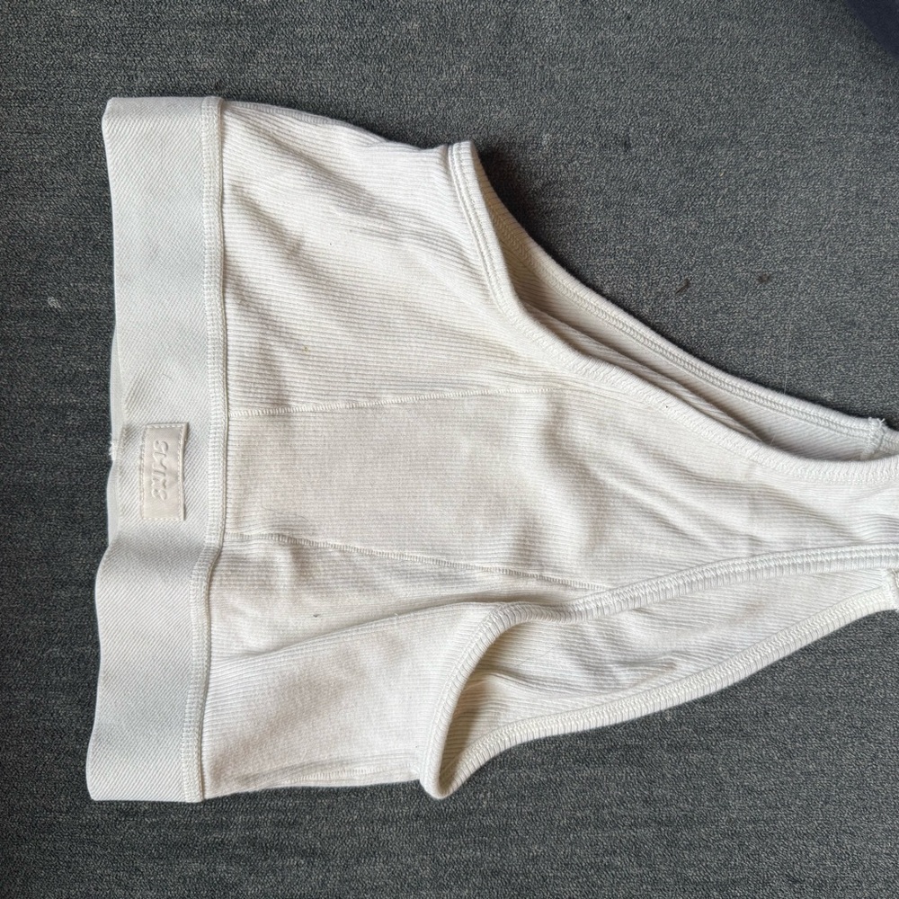 SKIMS White Ribbed Panties